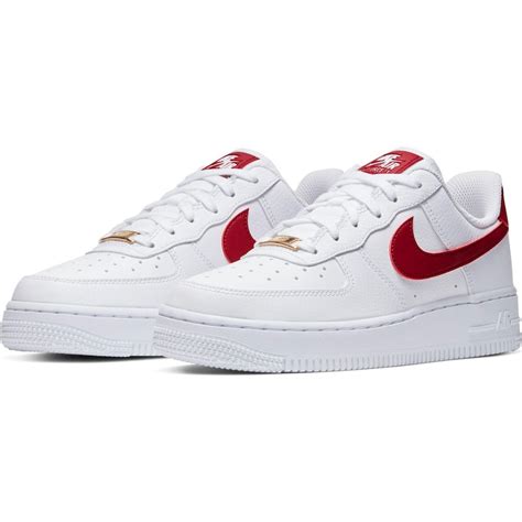 nike air force1 dames rood wit sneaker|Nike Air Force 1 zalando.